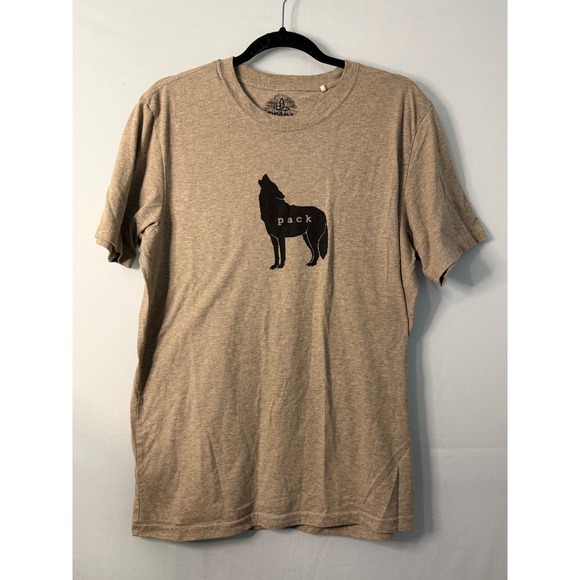 Prana Other - PrAna Men's Graphic T-Shirt Wolf Howling Pack Logo Size L